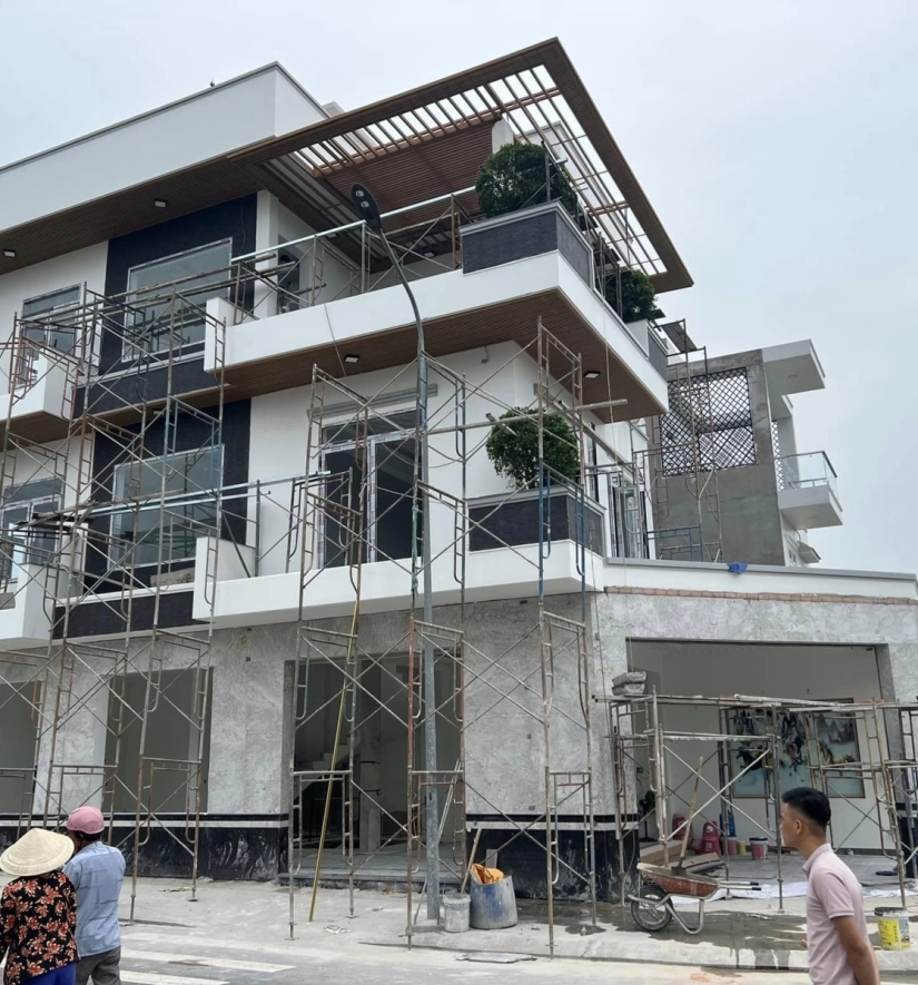 Thiết Kế Xây Dựng Nhà Phố 2 Mặt Tiền (Mrs Triều) Tân Uyên - Bình Dương