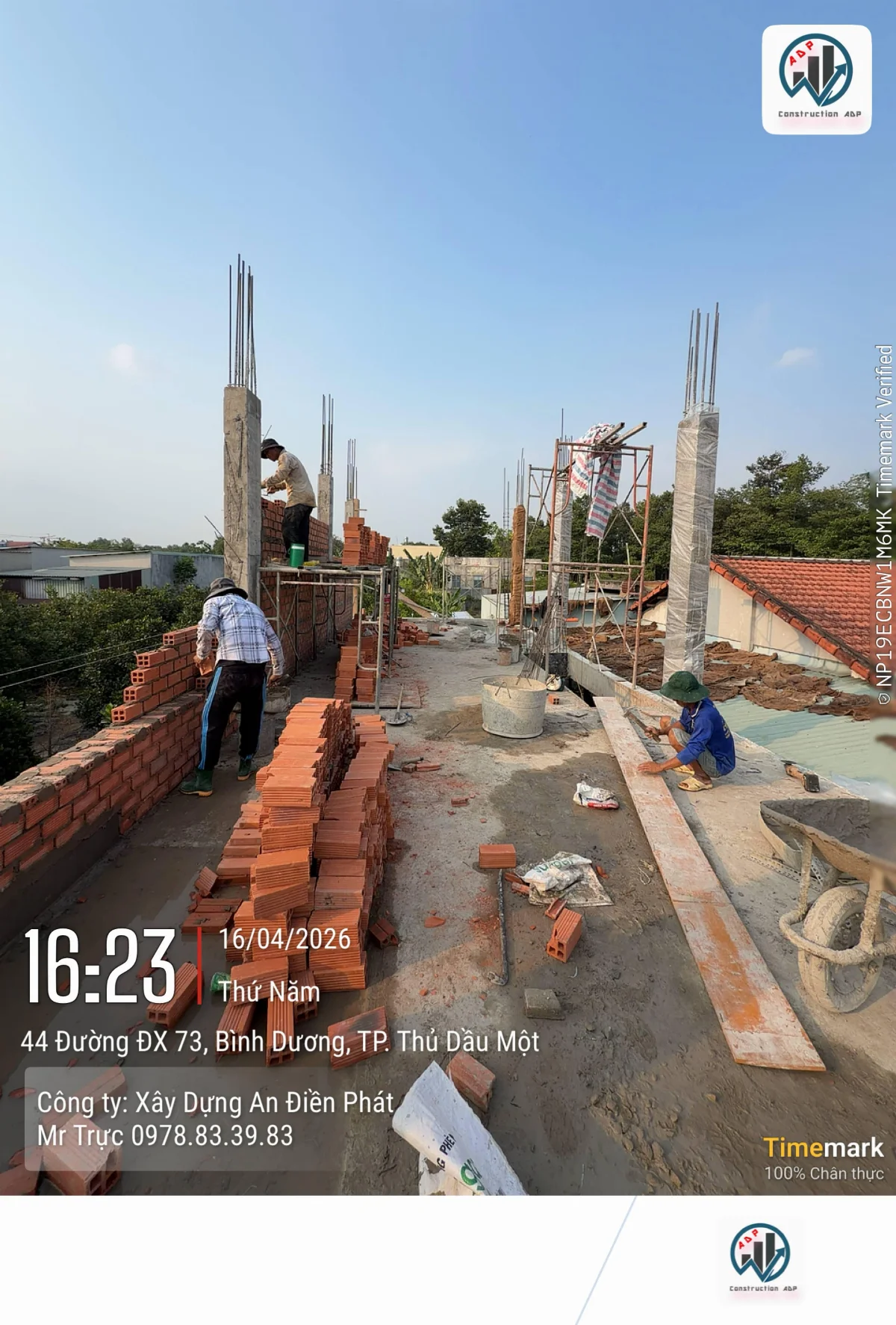 Xây nhà theo số tầng 1 trệt 1 lầu 1 tum - hình minh họa 1