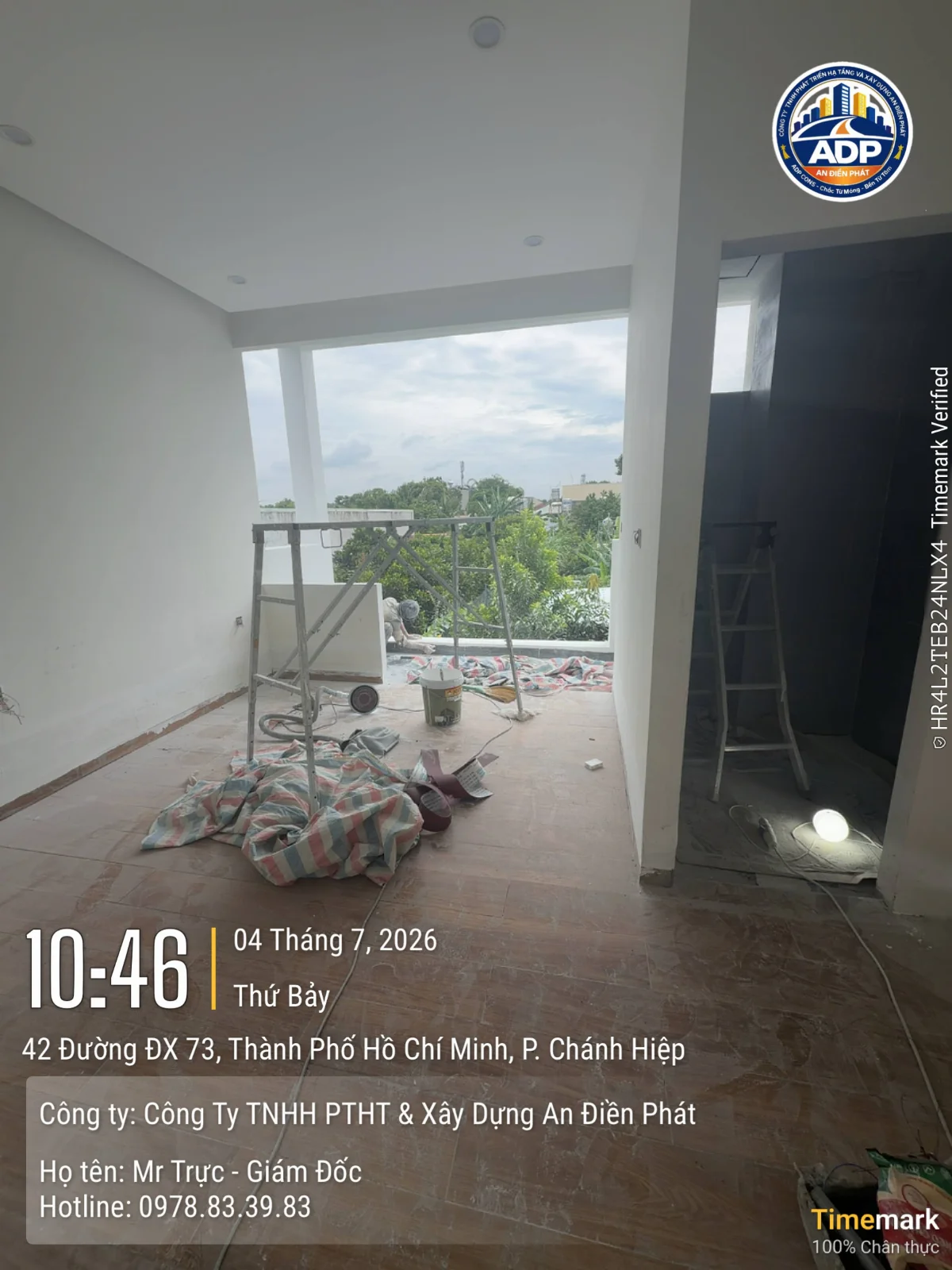 Xây nhà trọn gói 1 trệt 1 lầu 1 tum hiện đại - hình minh họa 3