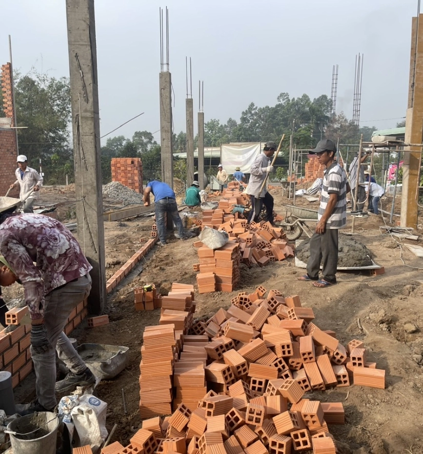 Xây Dựng Nhà Phố 1 Trệt + 1 Gác Lửng Hiện Đại (Mr Hùng) Bến Cát - Bình Dương