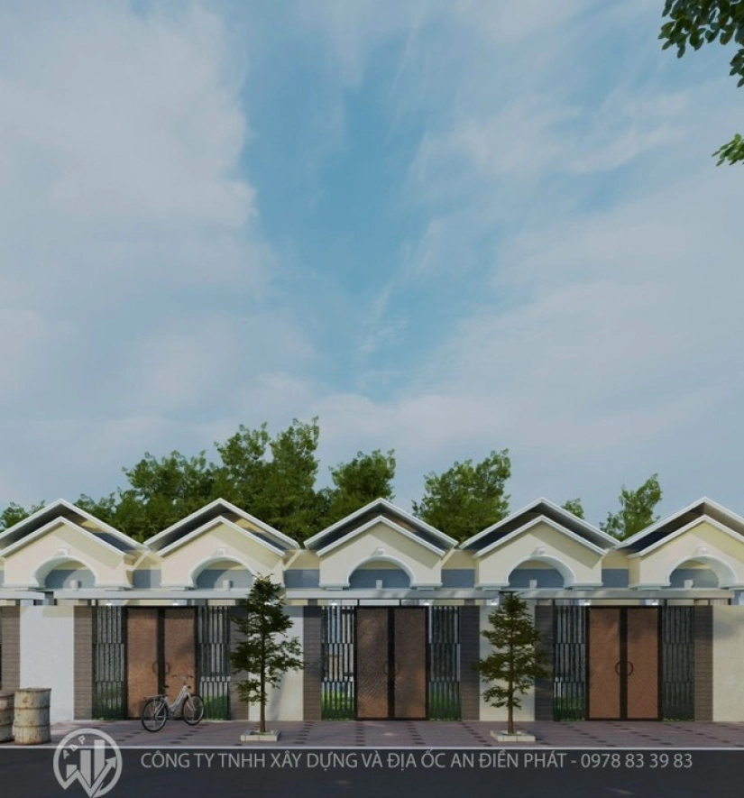 Thiết Kế Thi Công Xây Dựng 9 Căn Nhà Liền Kề Bàu Bàng - Bình Dương