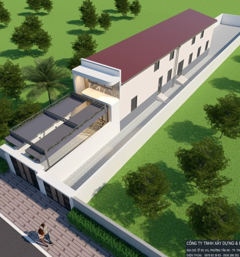 Xây Dựng Nhà Phố 1 Trệt + 1 Gác Lửng Hiện Đại (Ms.thạo) Tân Uyên - Bình Dương