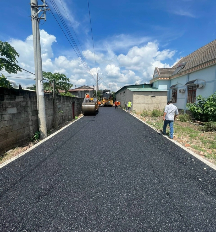 Thảm Bê Tông Nhựa Nóng Đường Bờ Gôm - Xã An Thái - Phú Giáo - Bình Dương