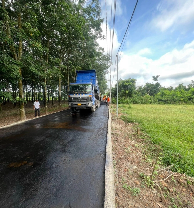 Thảm Bê Tông Nhựa Nóng Đường Bờ Gôm - Xã An Thái - Phú Giáo - Bình Dương