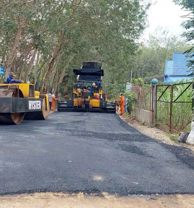 Thảm Bê Tông Nhựa Nóng Tuyến Đường An Bình 86 - Phú Giáo - Bình Dương