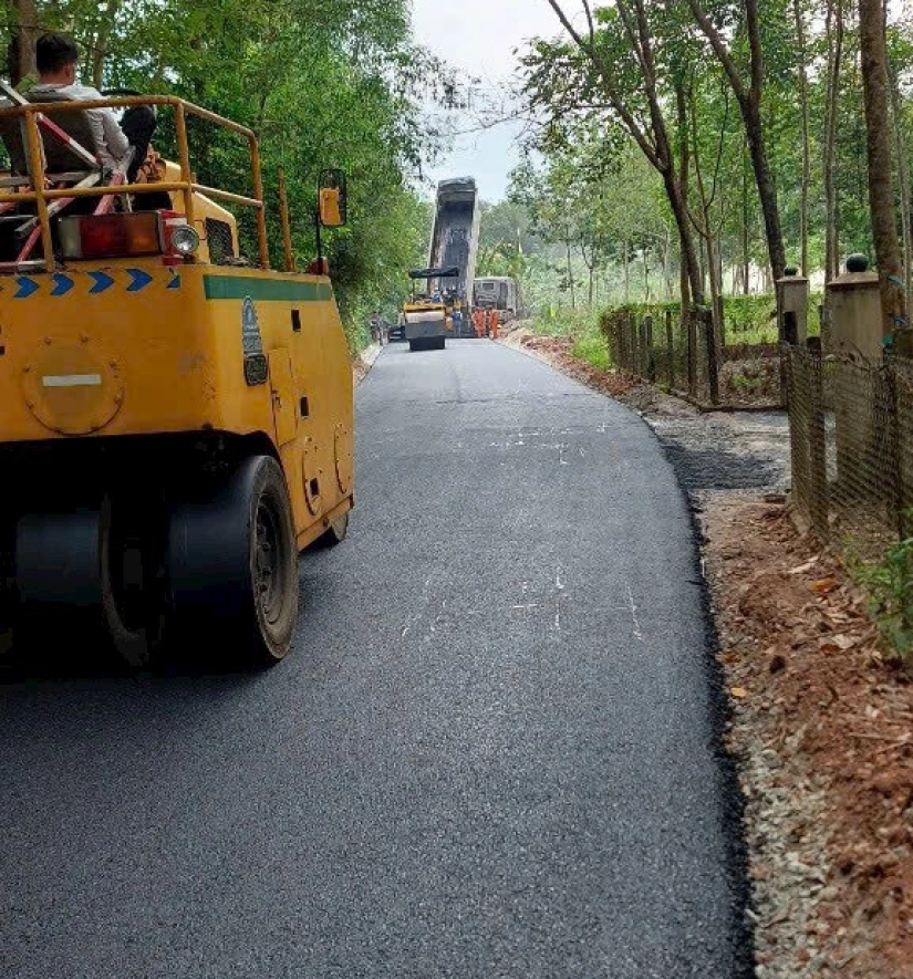 Thảm Bê Tông Nhựa Nóng Tuyến Đường An Bình 86 - Phú Giáo - Bình Dương