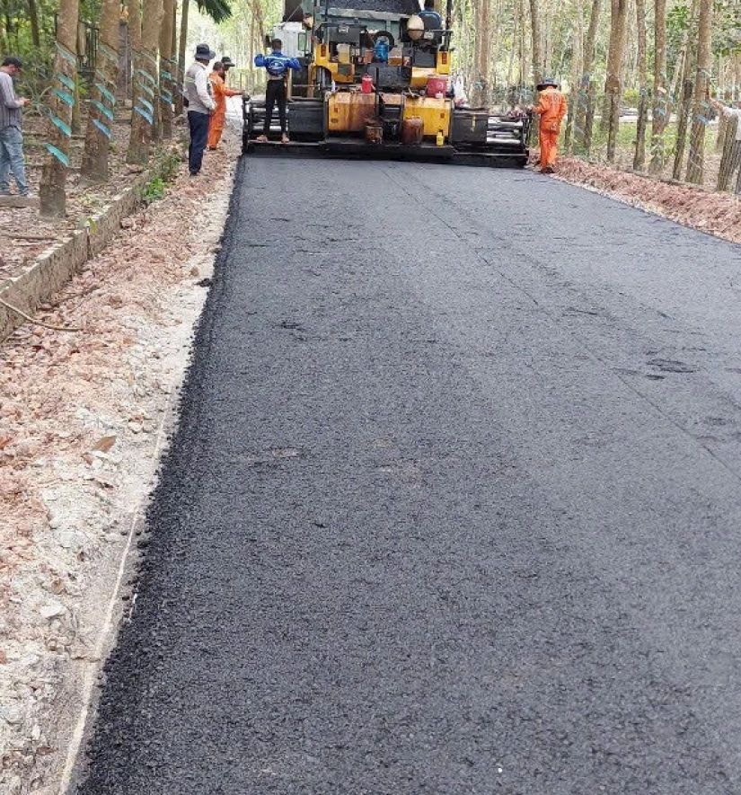 Thảm Bê Tông Nhựa Nóng Tuyến Đường An Bình 86 - Phú Giáo - Bình Dương