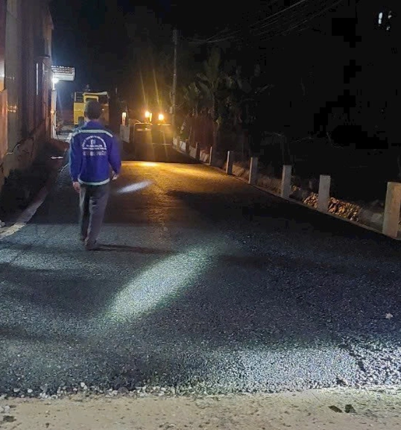 Thảm Bê Tông Nhựa Nóng Tuyến Đường Xóm Đình - Phú Giáo - Bình Dương