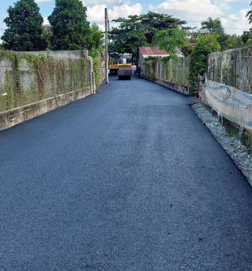 Thảm Bê Tông Nhựa Nóng Tuyến Đường Xóm Đình - Phú Giáo - Bình Dương