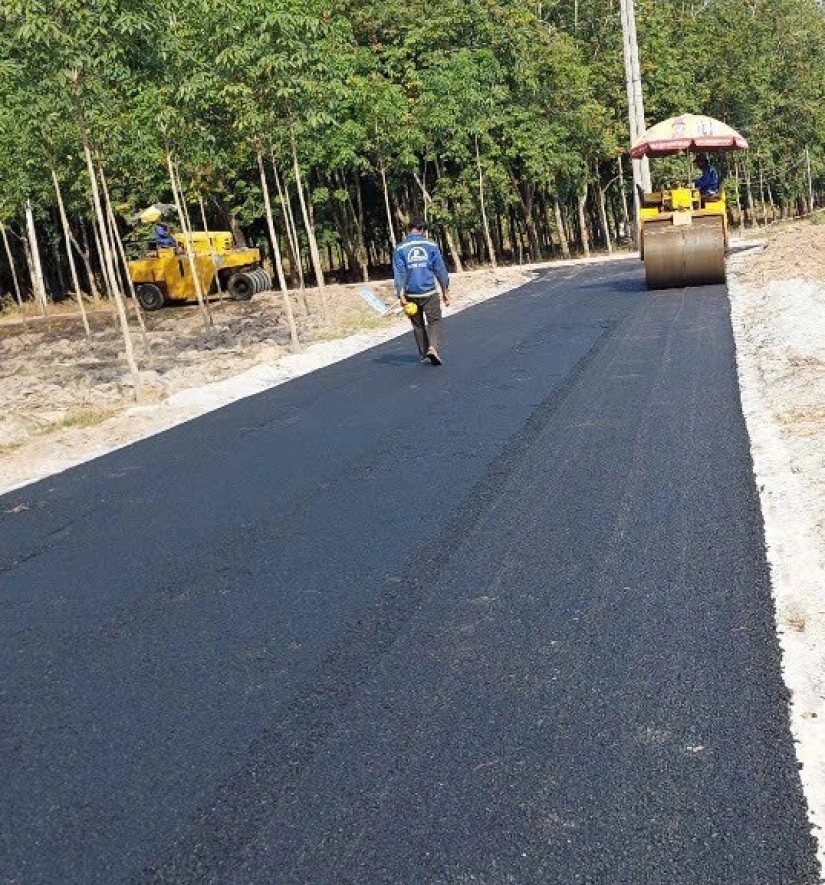 Thảm Bê Tông Nhựa Nóng Tuyến Đường Số 9 - Phú Giáo - Bình Dương