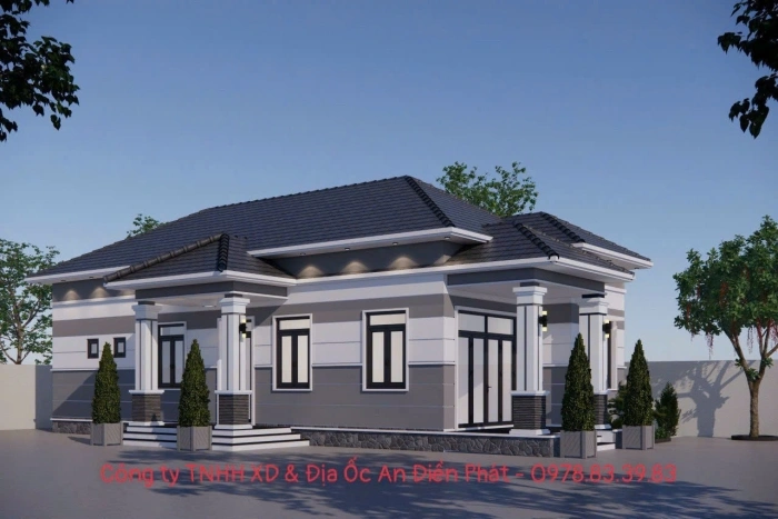 Thiết Kế Và Xây Dựng Nhà Cấp 4 - Mái Nhật + Sân Vườn (Mr Thi) Thuận An - Bình Dương