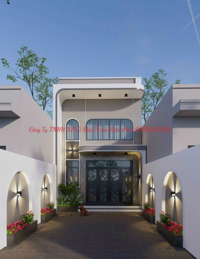 Thiết Kế Và Xây Dựng Nhà Phố 1 Trệt + 1 Gác Lửng Hiện Đại (Ms Hellen) Bến Cát - Bình Dương