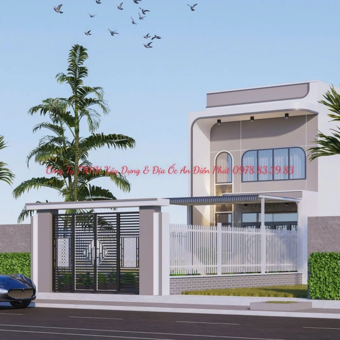 Thiết Kế Và Xây Dựng Nhà Phố 1 Trệt + 1 Gác Lửng Hiện Đại (Ms Hellen) Bến Cát - Bình Dương