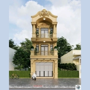 THIẾT KẾ VÀ XÂY DỰNG NHÀ PHỐ TÂN CỔ ĐIỂN  3 TẦNG (MR THẮNG) TÂN UYÊN - BÌNH DƯƠNG