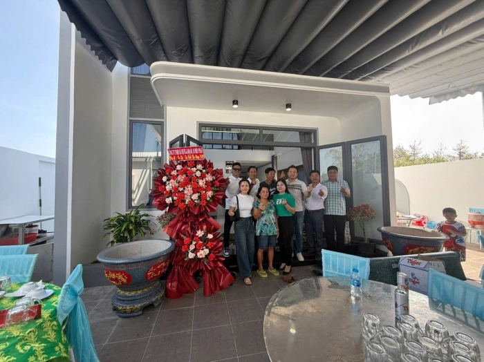 Thiết Kế Và Xây Dựng Nhà Phố 1 Trệt + 1 Gác Lửng Hiện Đại (Mr Hùng) Cái Bè - Tiền Giang