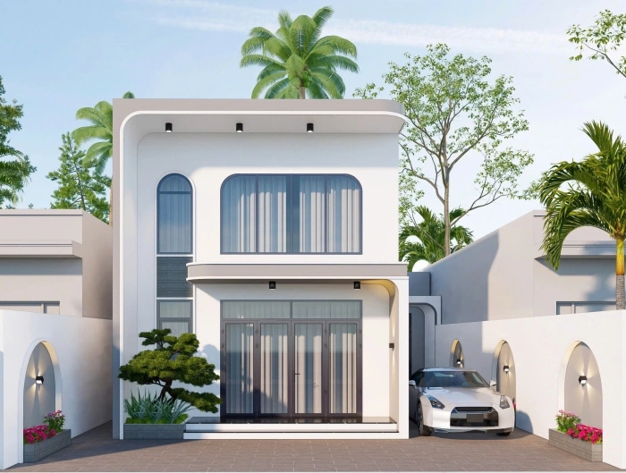 Thiết Kế Và Xây Dựng Nhà Phố 1 Trệt + 1 Gác Lửng Hiện Đại (Mr Hùng) Cái Bè - Tiền Giang