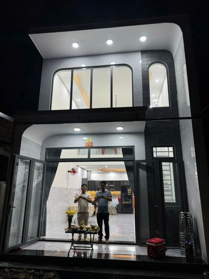 Thiết Kế Và Xây Dựng Nhà Phố 1 Trệt + 1 Gác Lửng Hiện Đại (Ms Hà) Bến Cát - Bình Dương