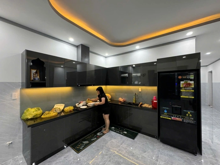 Thiết Kế Và Xây Dựng Nhà Phố 1 Trệt + 1 Gác Lửng Hiện Đại (Ms Hà) Bến Cát - Bình Dương