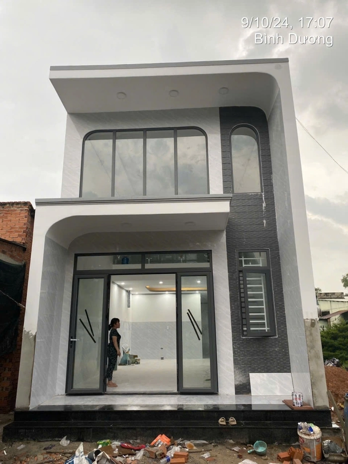 Thiết Kế Và Xây Dựng Nhà Phố 1 Trệt + 1 Gác Lửng Hiện Đại (Ms Hà) Bến Cát - Bình Dương