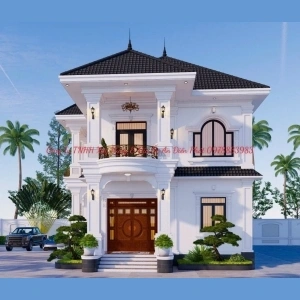 THIẾT KẾ VÀ XÂY DỰNG BIỆT THỰ ĐƠN LẬP TÂN CỔ ĐIỂN - MÁI NHẬT (MS NA) THỦ DẦU MỘT - BÌNH DƯƠNG